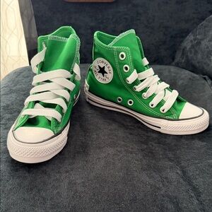 Converse Kids Vibrant Green High-Tops